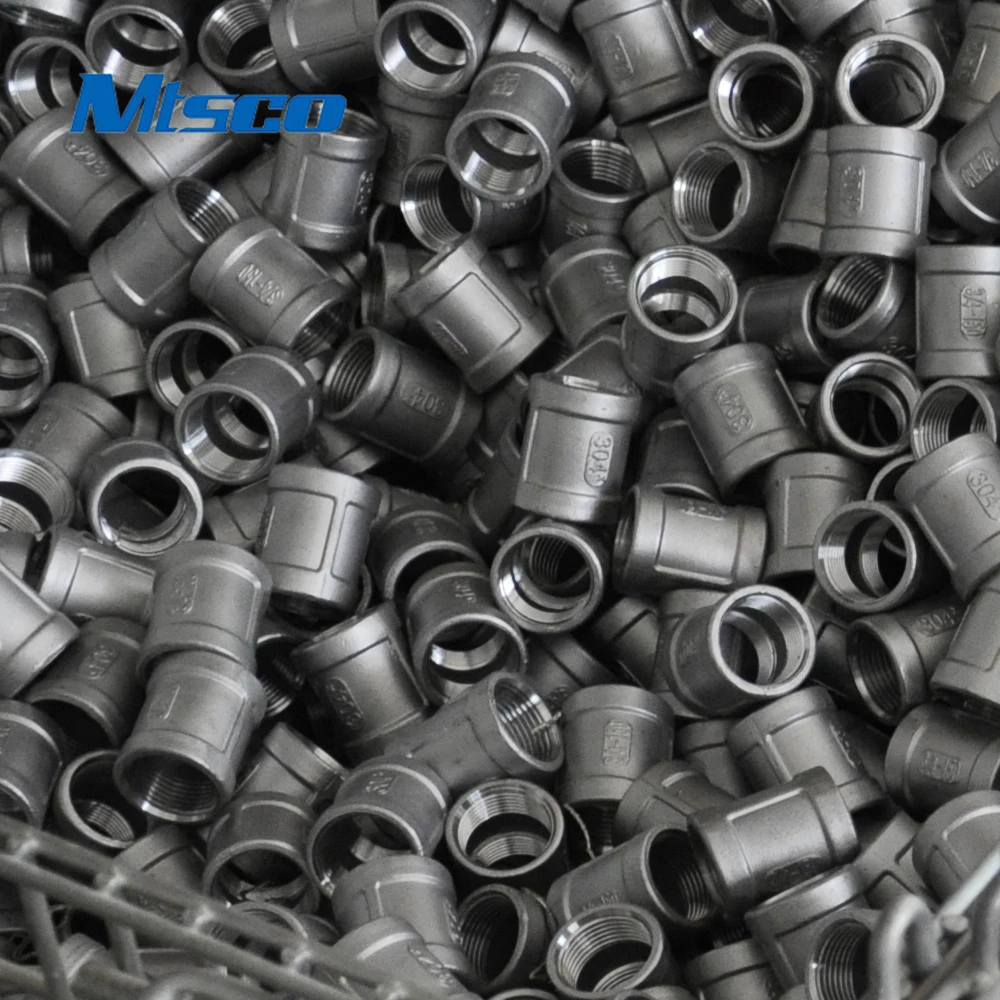 Casting Fittings Stainless Steel Threaded Tee Male Female 304 316 NPT 150lb Elbow Equal Hexagon SR/ Polish