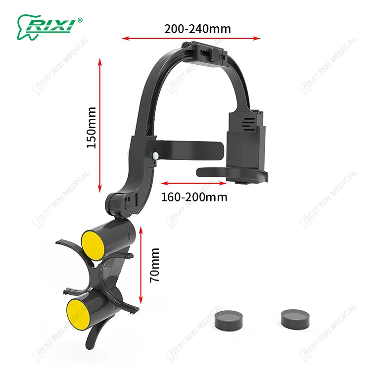 Dental Magnifier Medical Surgical LED Magnifying Glasses Loupes 2.5X 3.5X Dental Magnifying
