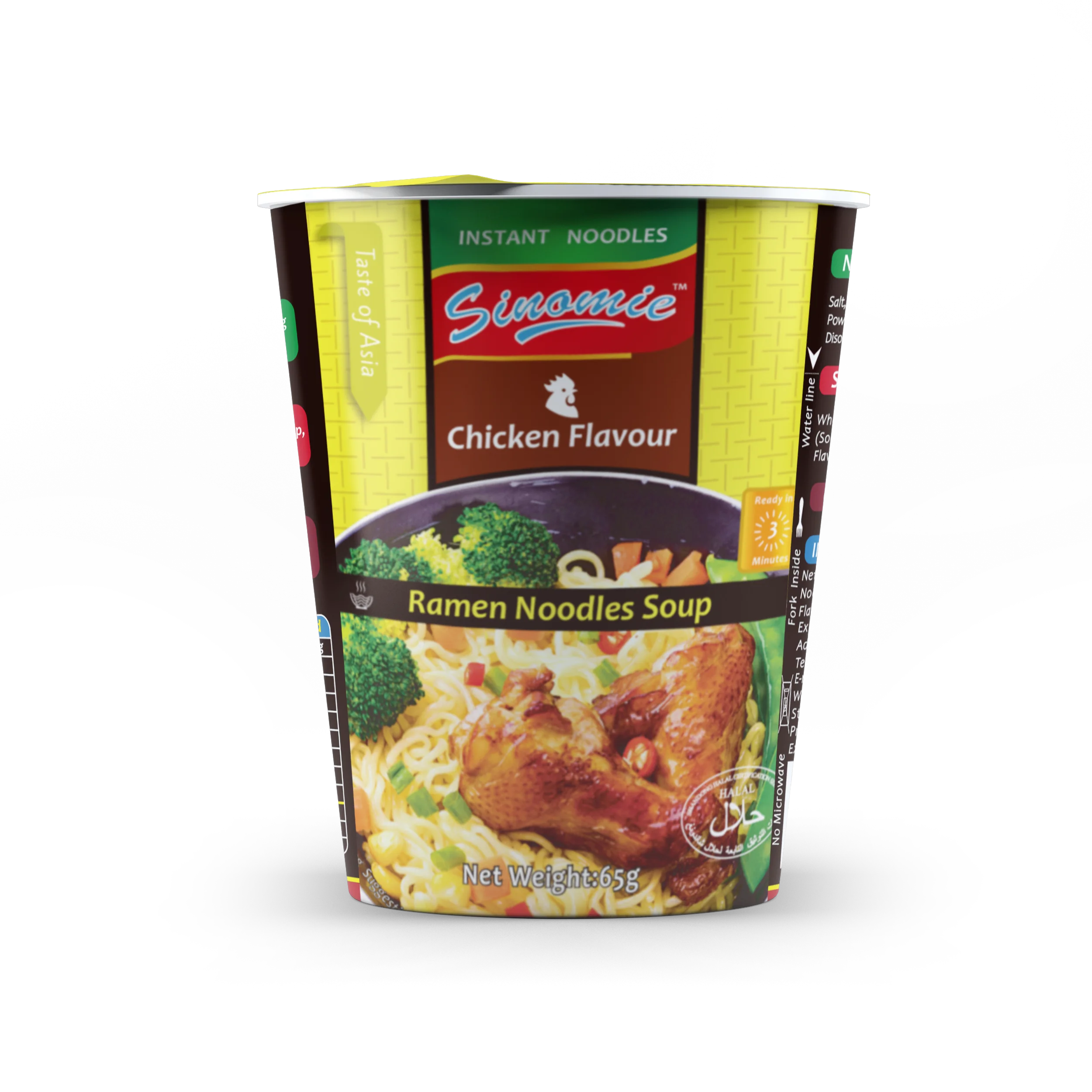 
Factory Wholesale Hot Selling Mi Goreng Oil Fried HALAL Wheat Flour Whole Ramen Cup Instant Noodles 