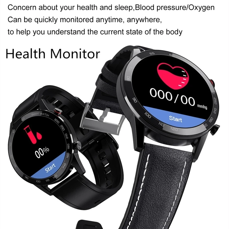  New Men Smart Watch IP68 Waterproof Heat Rate Sleeping ECG Monitor Call DT95