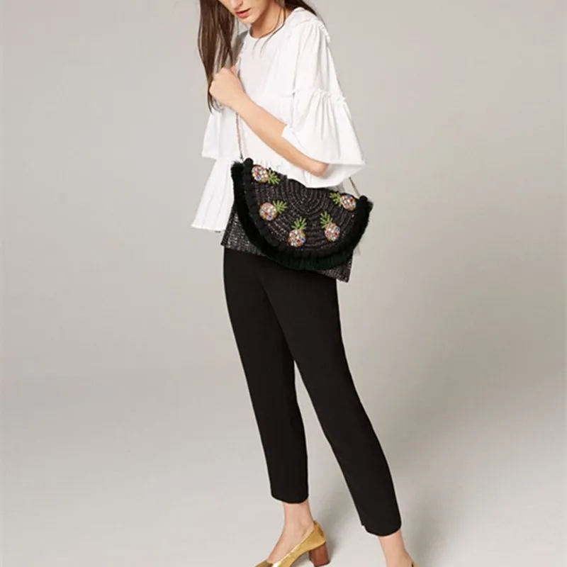 New Product Release Woman Clutch Bags Fashion Handbags Lightweight Straw Clutch Bags