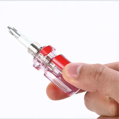 Mini Dual Function Short CR-V Cross Shaped Screw Driver Slotted Screwdriver Set Hand Tools kit