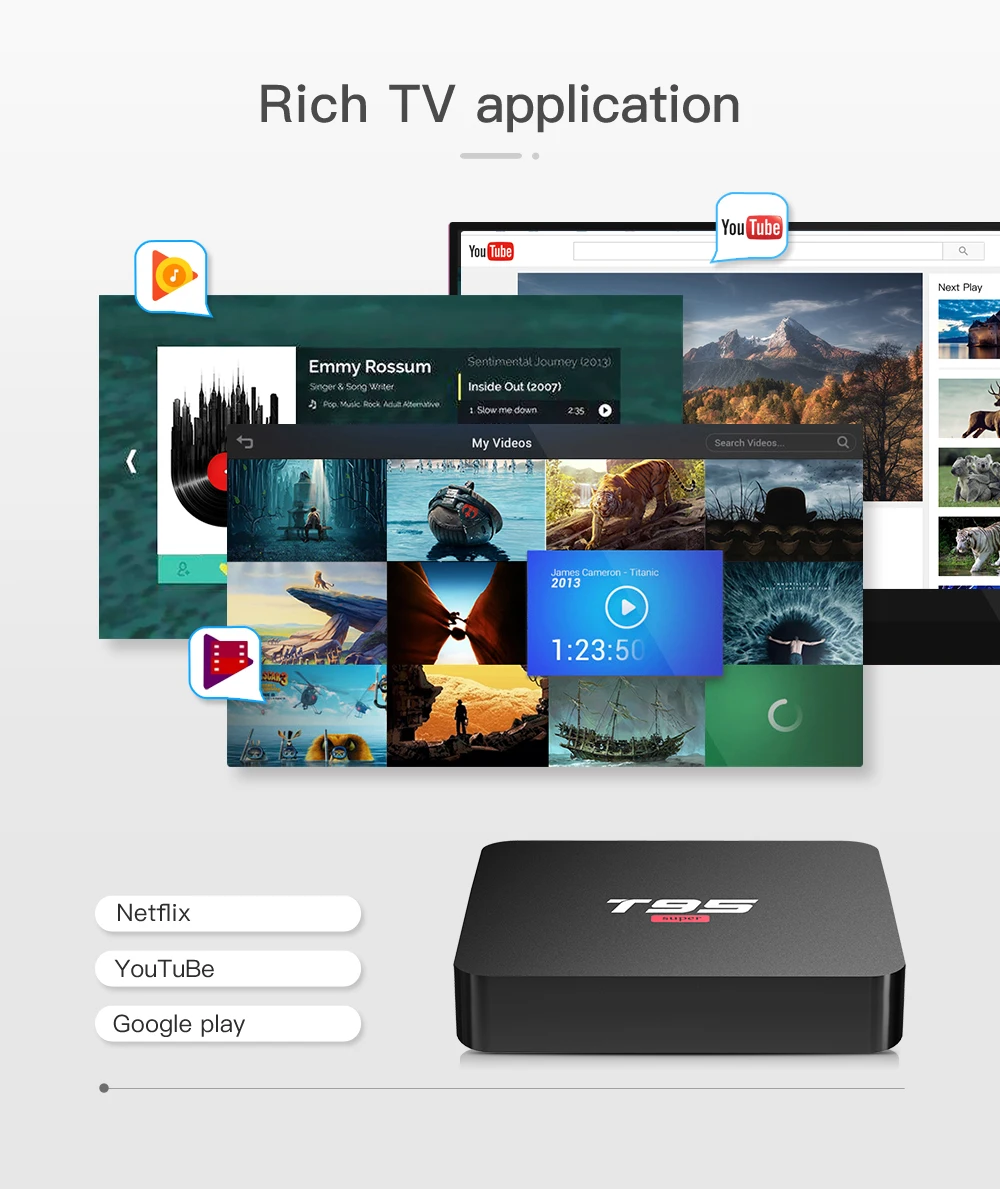 Et-top box TV BOX H3 2+16 Android 10.0 WIFI set-top box HD network Signal receiver Smart Multimedia Player