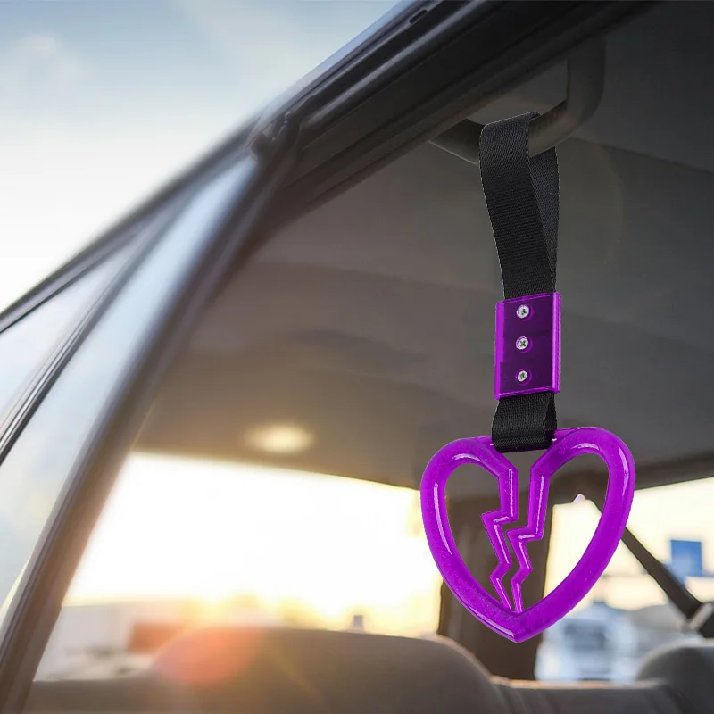 Oem Car Accessories Custom Tsurikawa Jdm Logo Racing Ring Plastic Sakura Broken Heart Bus Subway Handles Straps