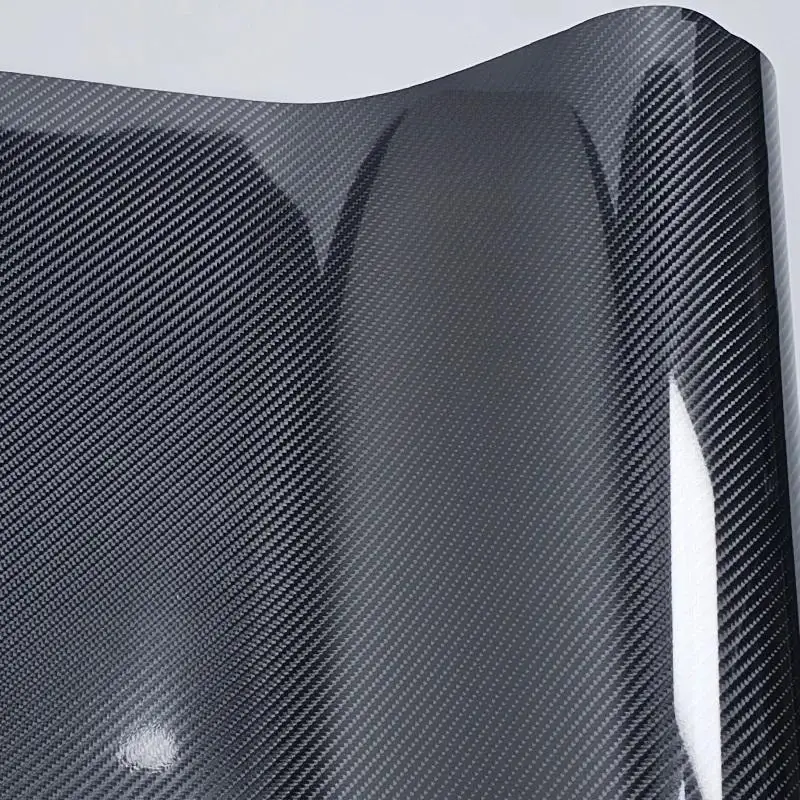 Оптовая продажа, сверхглянцевая виниловая пленка из углеродного волокна
