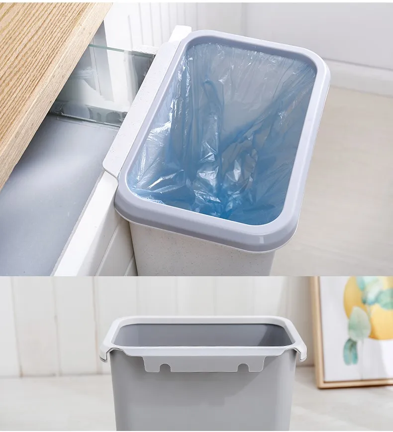 Household Wall Mount Kitchen Trash Can Cabinet Hips Waste Bin
