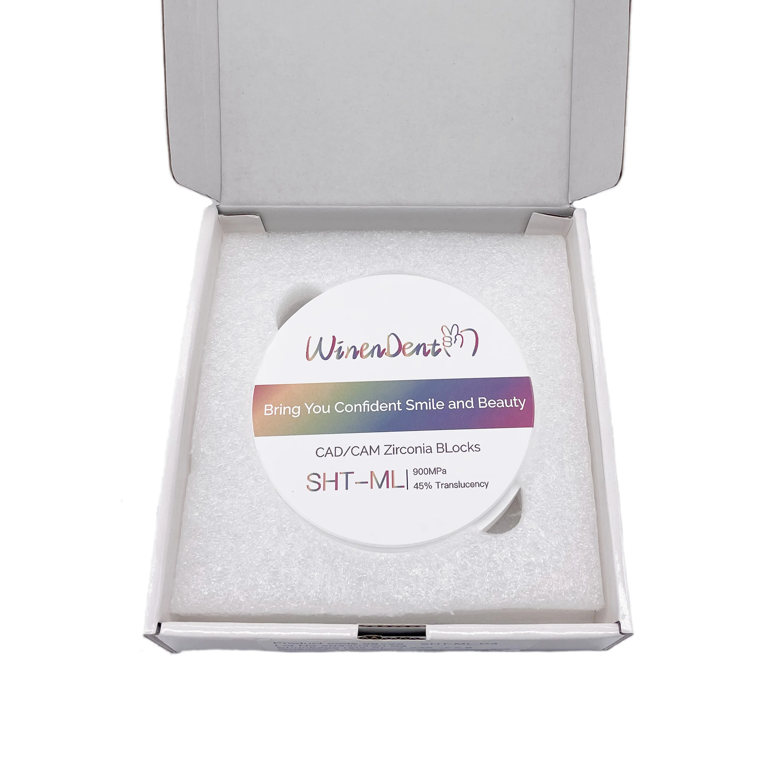 Ceramic Zirconia Block SHT-ML 98MM 30MM Dental Lab Super Translucency Dental Zirconia Disc