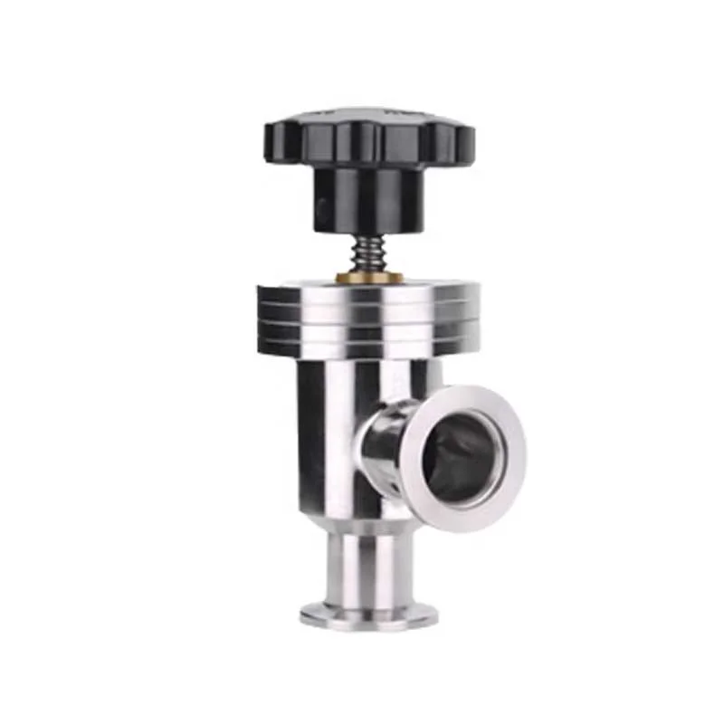 High Vacuum Quick Ball Valve Baffle valve KF series KF16 KF25 KF40 KF50 Vacuum Angle Valve Manual Vacuum Angle Sear