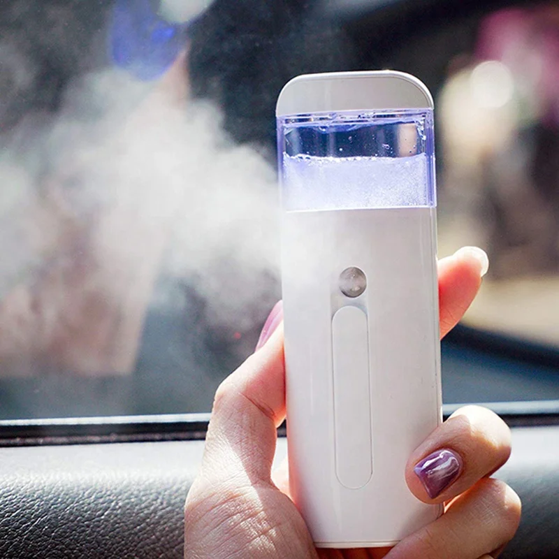 Mini Spa Portable Facial Sprayer Handy Water Hydrogen Facial Steamer Face Moisturizing Beauty Instrument Nano Mist Ion Sprayer