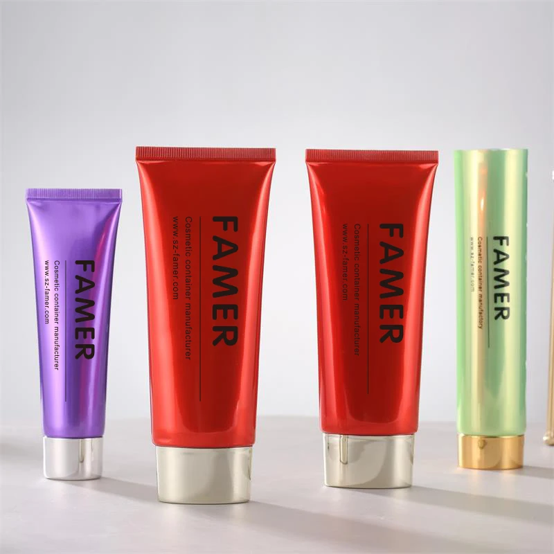 Черно-Белая Косметическая сжимаемая мягкая полиэтиленовая Косметическая пластиковая трубка 50 мл