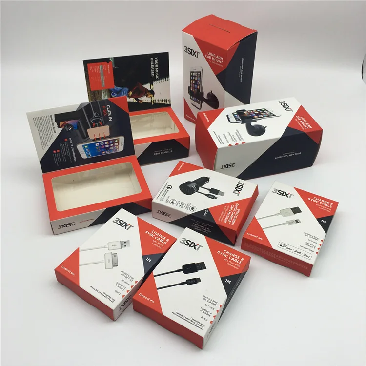 Earphone Packing Box Cable Charger Protect Sleeve Phone Cover Box Packaging