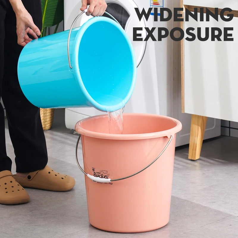 Factory Wholesale High Quality Portable Kitchen Water PP Plastic Bucket With Handle