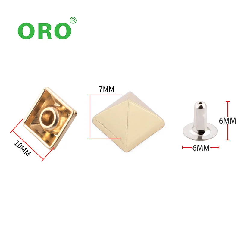 High Quality Oval Head Double Cap Garments 8mm Metal Rivet Clothing Rivet Metal Round Prong Stud