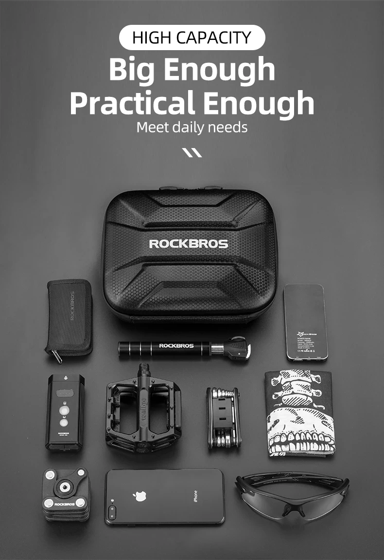 Custom Logo Electric Scooters Front Hanging Bags Hard Shell EVA Bike Handlebar Bag Scooter Bag Accessories