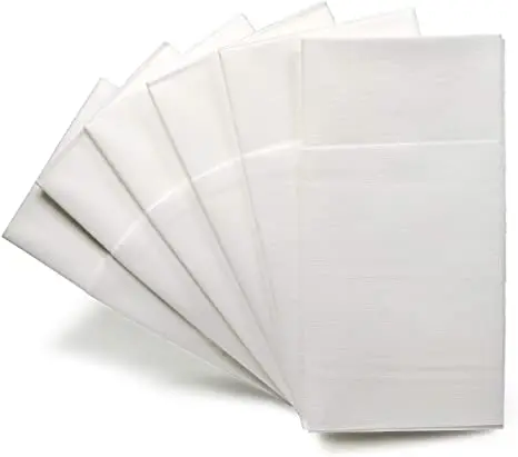custom 1/8 fold printed disposable hand airlaid tissue paper napkins
