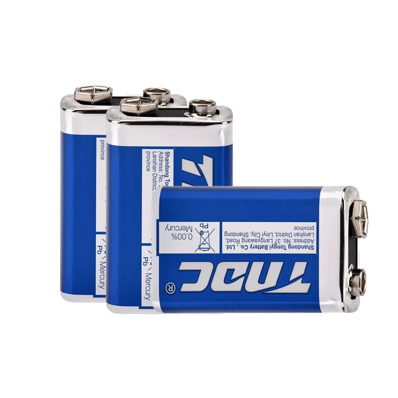9V 6F22 Heavy Duty Dry Battery Excellent Performance TNDC Battery Multimeter Microphone Smoke Alarm Carbon Zinc Battery