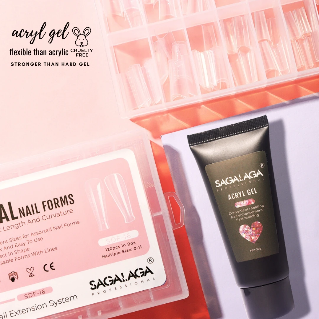 Professional White Pink Clear Poly Extension Nail Gel Builder for Nail Art Decoration acrylic Gel Nail Private Label