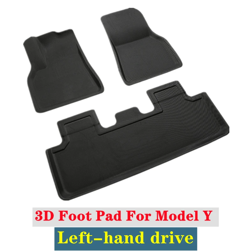 Amazon Hot Sell 3D Foot Pad Car Floor Mat Liner Floor Mats Waterproof Non-Slip Carpet For Tesla Model 3 Model Y 2021
