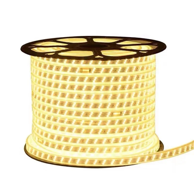 High Quality 220v 110v  100 Meter IP65 Waterproof Rgb Colorful Luces Led Strip Light Lights Rgb