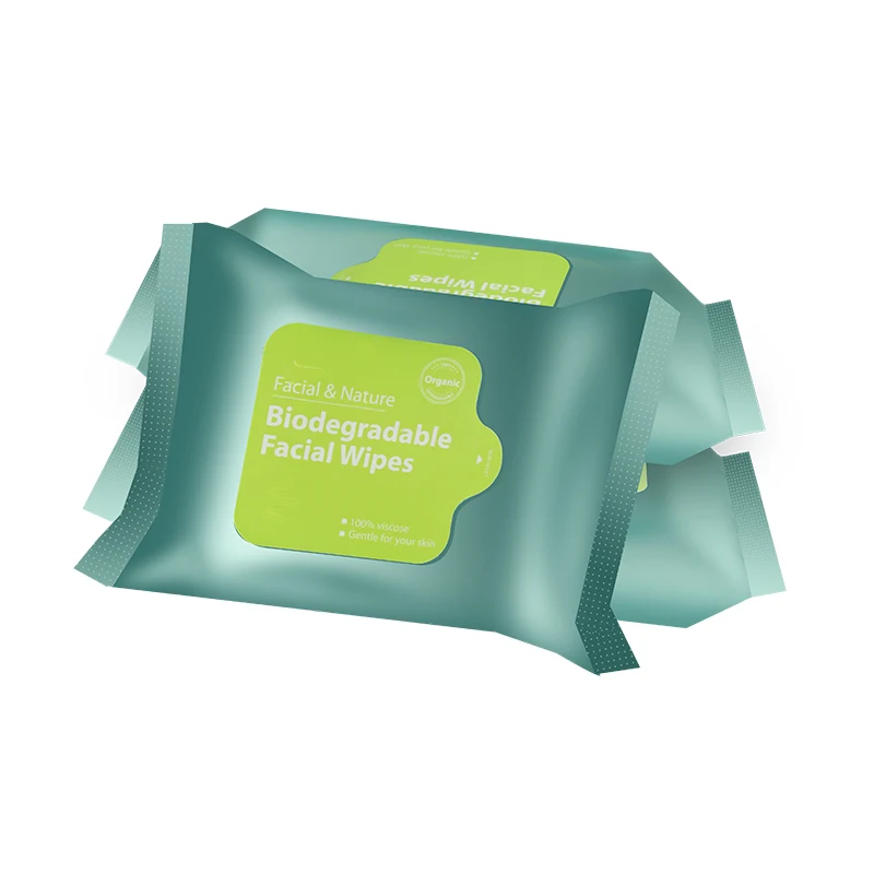 
PERFCT Biodegradable Makeup Remover Wet Facial Cleansing Cosmetic Oil Free Wipes Best Private Label OEM Organic Natural 30 45 