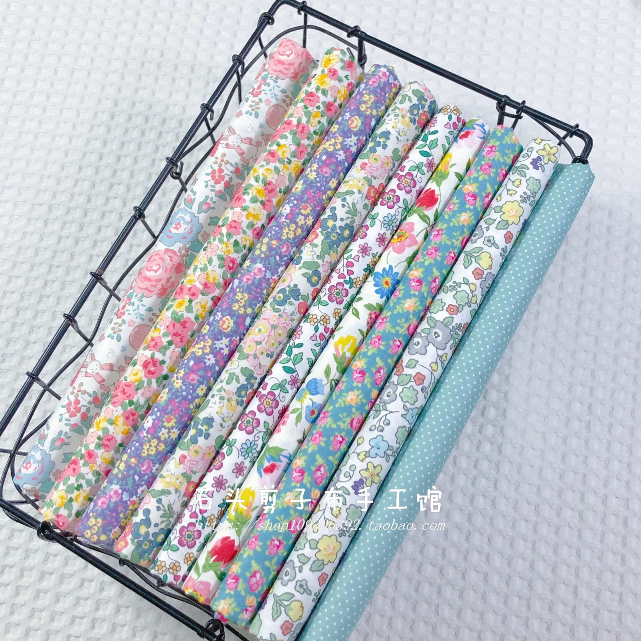 
floral series pure cotton cloth twill make bedding hand-made DIY decorative fabric 160g/m 