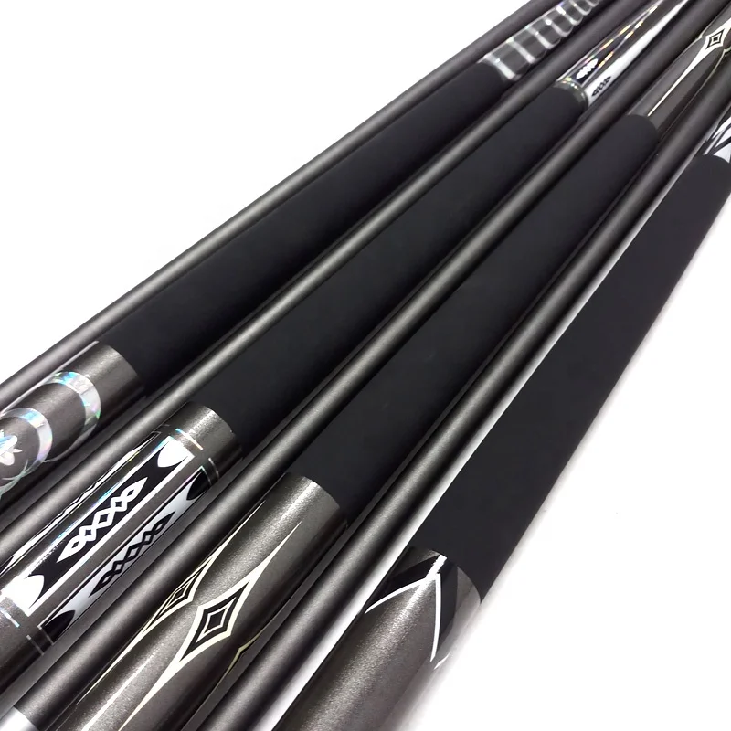 xmlivet cheap 13mm Carbon fibre Billiards Pool cue sticks grey colorful 1/2 split Carbon cue sticks can customize China