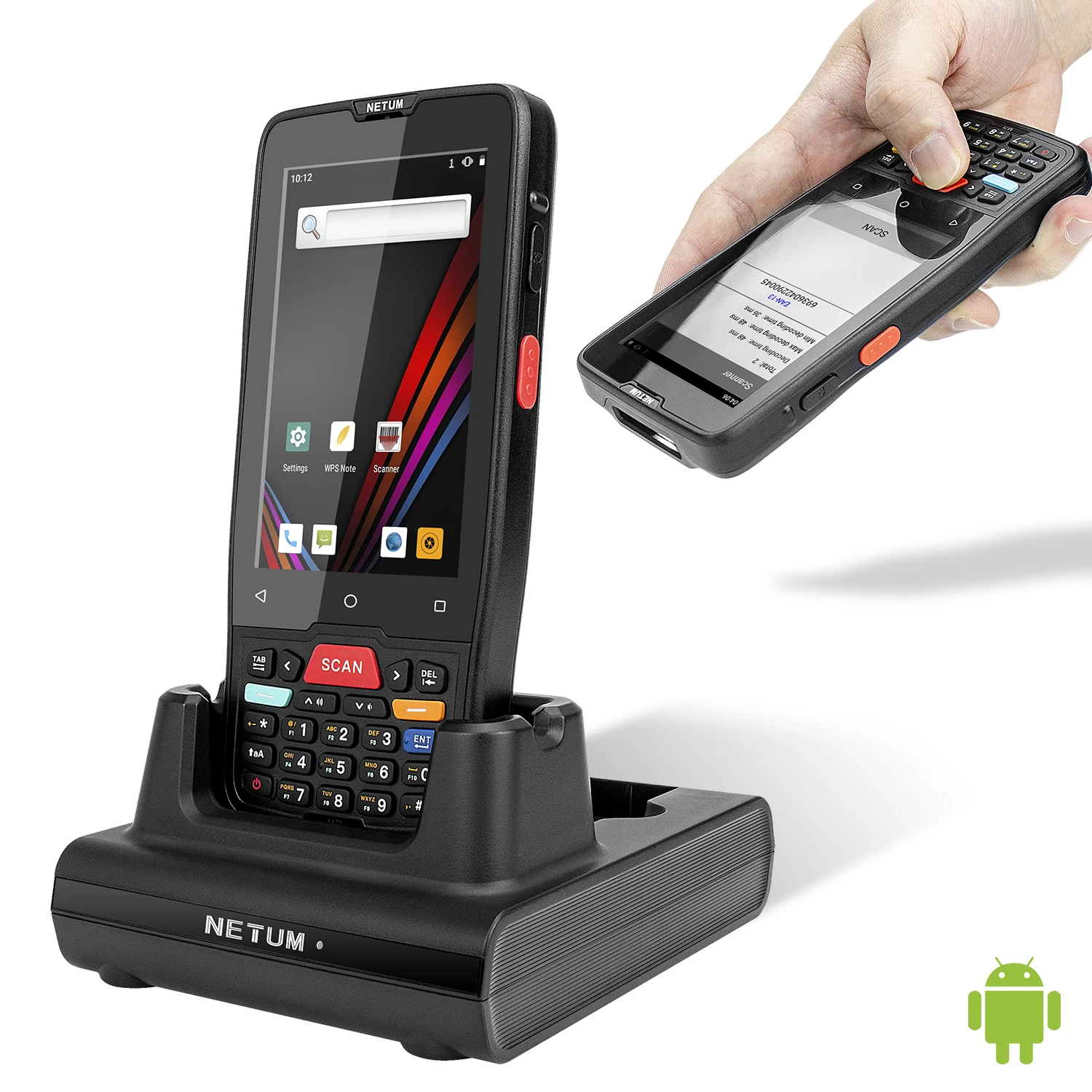 NETUM Rugged M71 цифровой компьютер с клавиатурой PDA Android 9 0 портативный мобильный телефон pda сканер