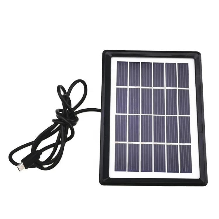 6V Poly Solar Panels Portable Battery Charger ZW-1.1W-6V Mini Poly Glass Photovoltaic Solar Panel 1.1W