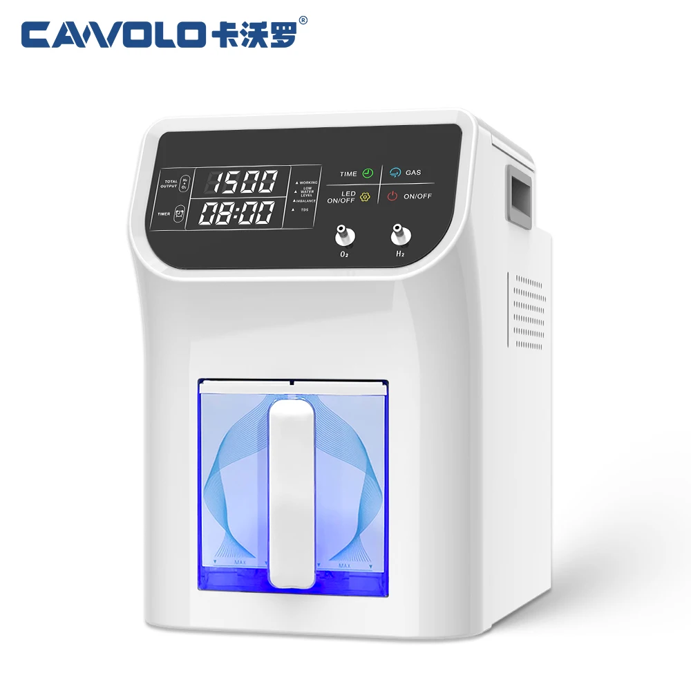 Cawolo hho Brown Gas Generator 2000ML H2 + 1000ML O2 Brown Gas Hydrogen Inhalation Generator Customized Logo Browns Gas Machine