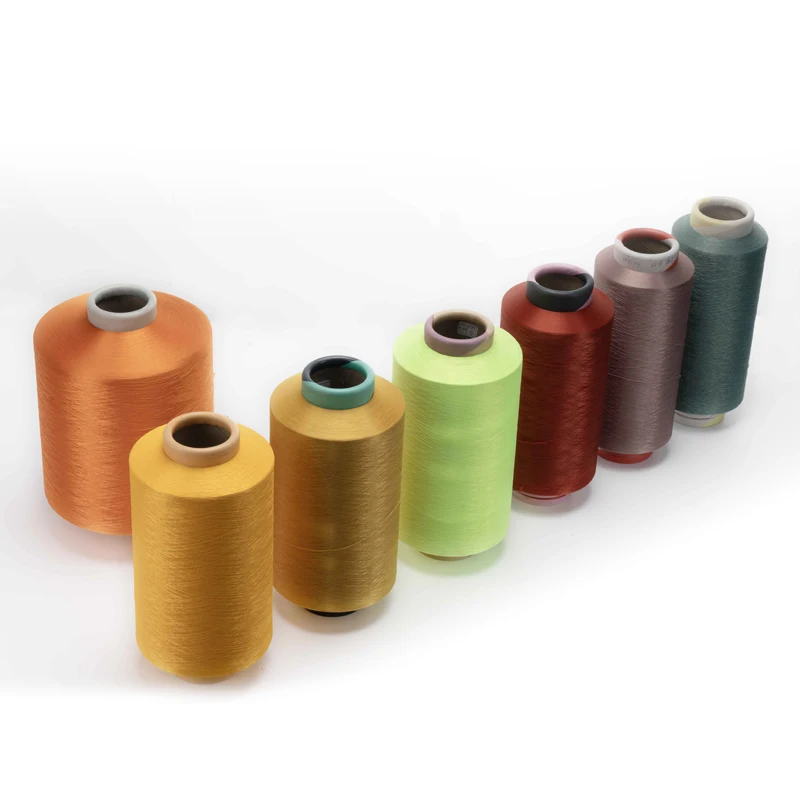 Factory wholesale price polyester POY DTY FDY filament yarn96 color yarn