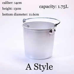 New Design Large Aluminium Alloy Ice Bucket Creative Night Club Ice Bucket Metal Ice Bucket