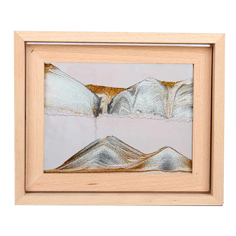 
Factory Wholesale Glass Products Decor Ornament Sand Wall Painting Sand Art 