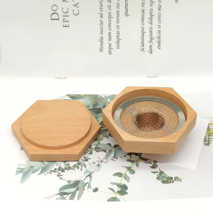 Wooden Smoker Set Cocktail Smoked Wood Lid Kitchen Bar Creative Blending Wood Chip Smoked Set