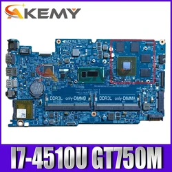 Original Laptop motherboard For DELL 7537 I7-4510U GT750M Mainboard 12311-2 CN-0DPX9G 0DPX9G SR1EB N14P-GT-A2