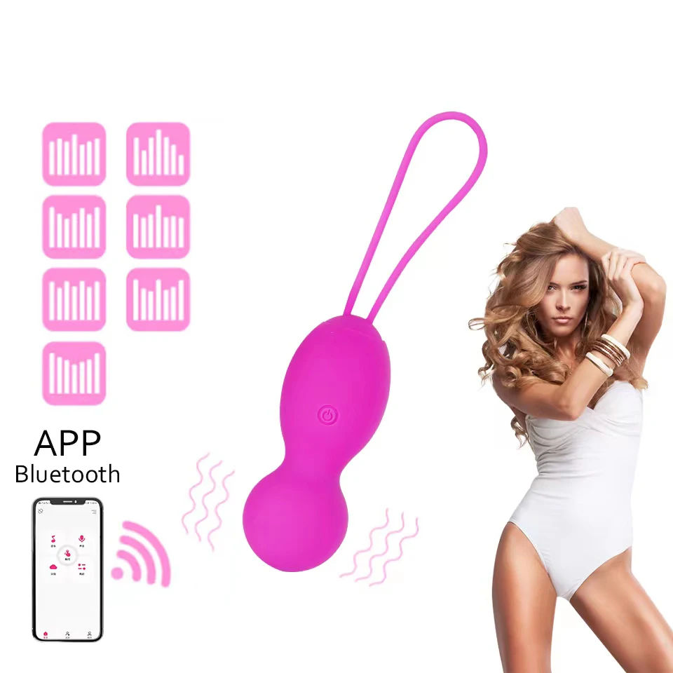 Smartphone APP Remote Control Vibrator G Spot  Massager Vaginal Tight Kegel Balls Pelvic Floor Trainer Jump Eggs