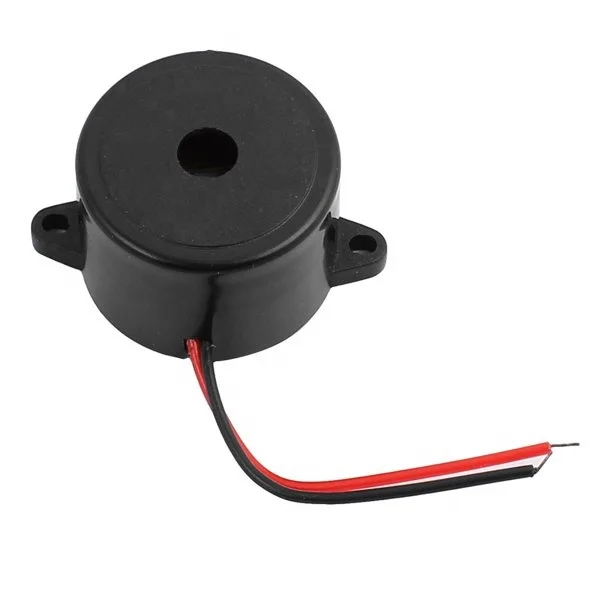 DC 12V 2-проводной постоянные активные электронный звуковой сигнал цвет черный; Каблук 23 мм