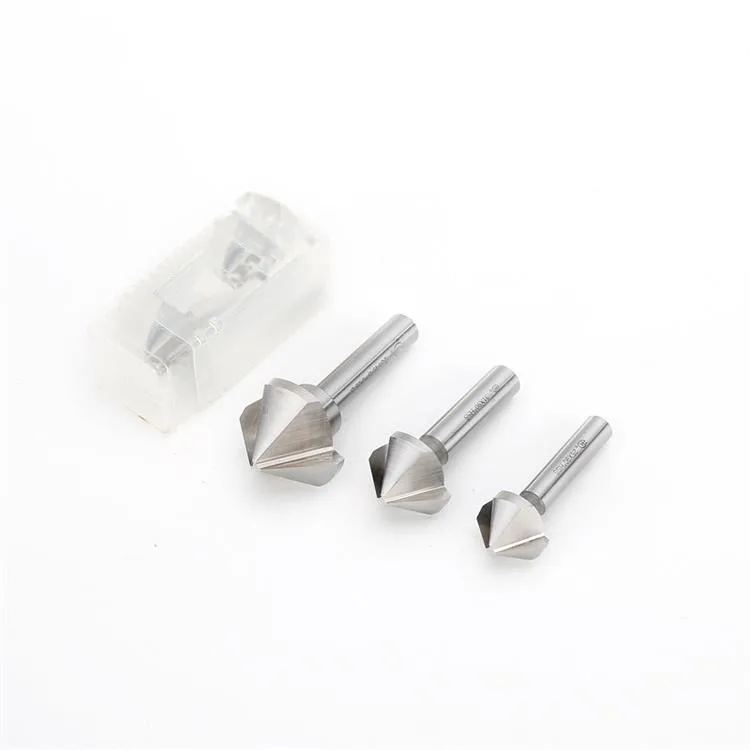 HSS 3F 90 Degree Point Angle Countersink Drill Bit HSS Chamfer Cutter Countersink Wood Drill Bit,10.4/12.5/16.5mm