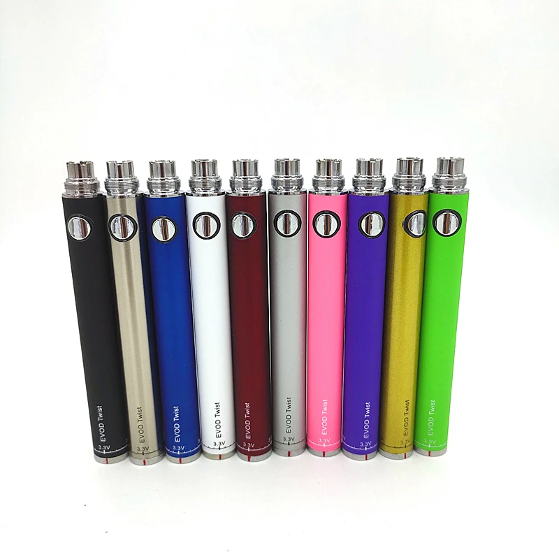  Evod Twist батарея 3 3-4 8 в Регулируемое напряжение Evod-Twist 650 мАч 900 1100 EVOD 510 потоковые батареи оптом