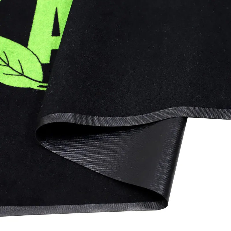 Heavy Duty custom pvc door mats with logo Nitrile Rubber car mats logo with Cleats 3d Floor Mats for Home