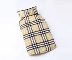 waterproof dog clothes jacket pet reversible winter dog jacket pet plaid dog coat factory