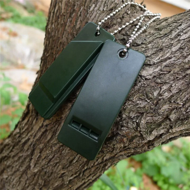  Outdoor Soccer Baseball Referee Whistle Camp Hike Rescue Survive Signa Emergent Sport