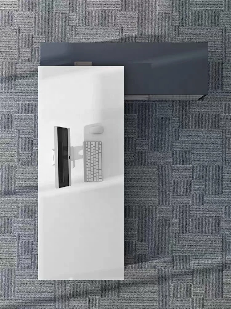 Новейший дизайн под заказ современный белый стол руководителя для офиса