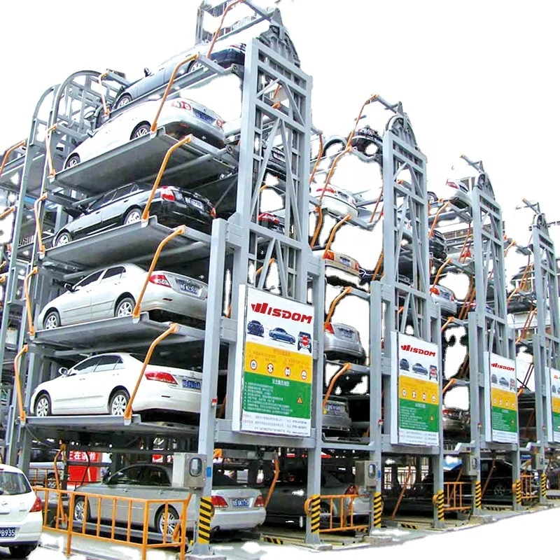 China Desiree 8 cars Standard Vertical autopark Shopping mall car park automated rotary parking system