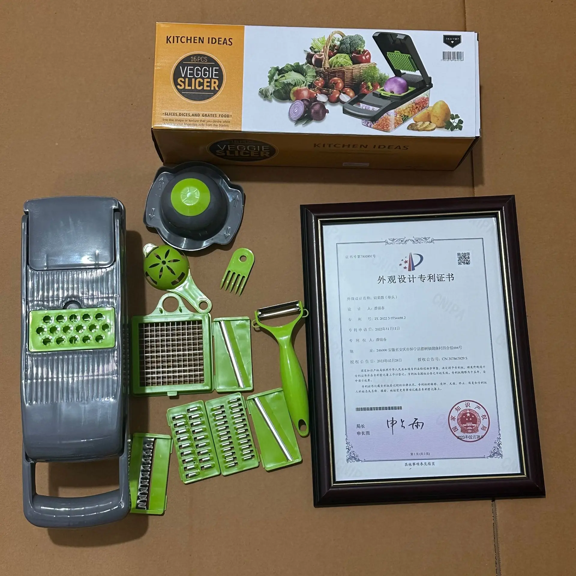 Multifunctional 16 In 1 Fruit Vegetable Onion Slicer Dicer Spiralizer Shredder Hand Graters Vegetable Chopper Cutter