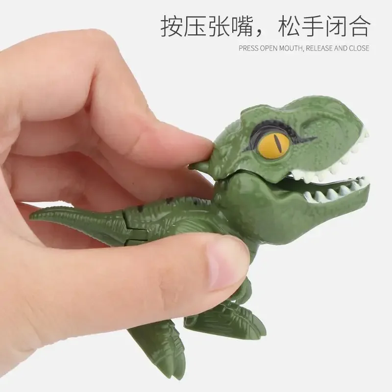New product finger-gnawing dinosaur finger toys knuckle movable Tyrannosaurus Rex Egg packaging dinosaur model boy dinosaur toy