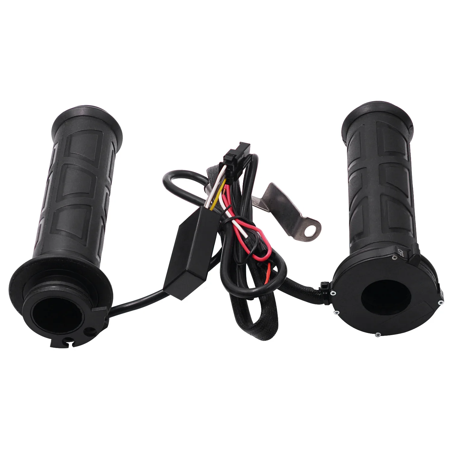 Motorcycle electric heated handlebars 12V multi-speed temperature adjustable grip heating black electric bicycle accessories