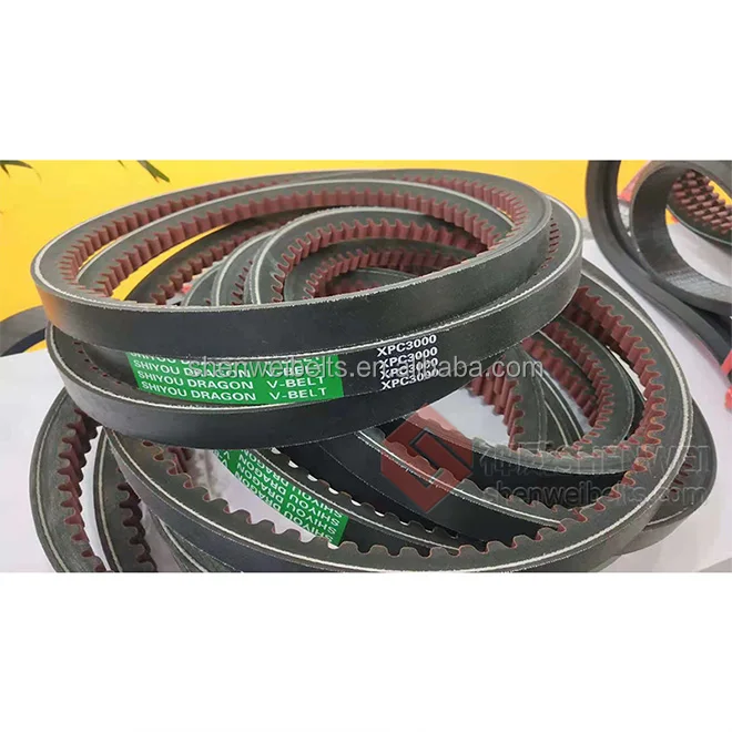 KAIFENG SHENWEI Wholesale factory price AVX XPZ XPA XPB Cogged Cut Raw edge v belt 10 X 750 La for agriculture and industrial