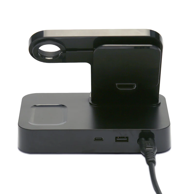 
New arrivals 2021 private mode AC input 30W 3 IN 1 fast wireless charging stand for smart phone iPhone iWatch TWS 