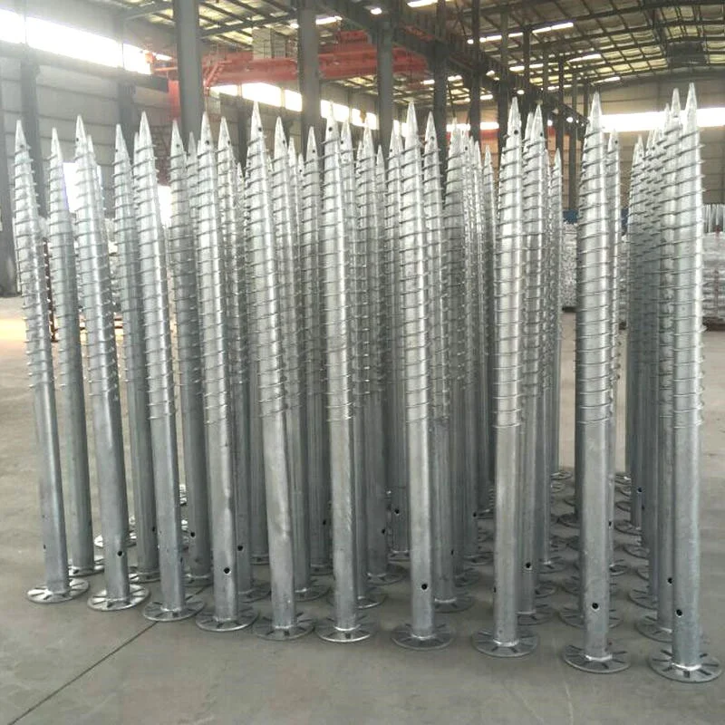 pile drivers Made in China Ground Screw Pile & Spiral Ground Pile For Solar Energy System