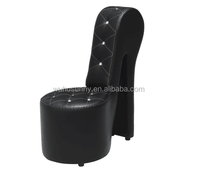 Modern style high heel chair fashion shape PU  leather